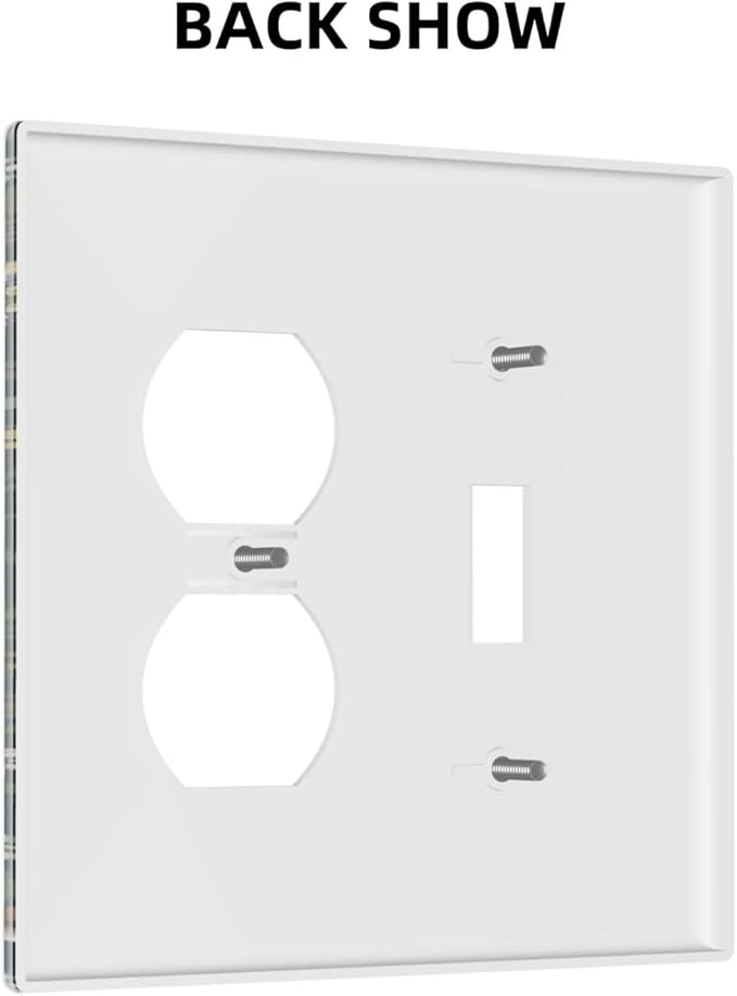 Wallplates Colorful Floral Boho Flower Plant Leaf 1 Toggle 1 Duplex Switch Plate Electrical Gfci Faceplate Decorative Light Switch Covers For Bed Room Living Room Decor