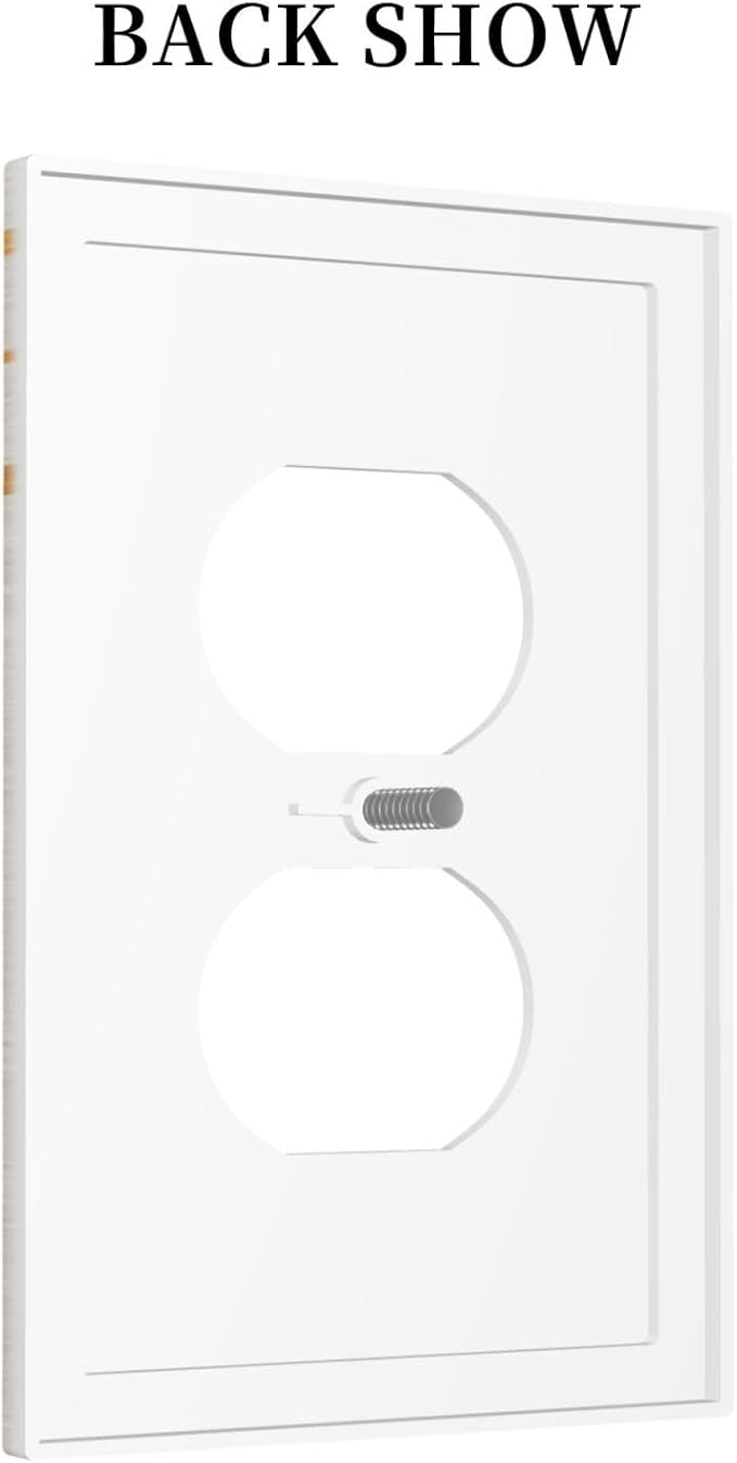 Mid Century Gold Sun Abstract Arch Boho Moon 1 Gang Outlet Plate Decorative Single Duplex Wall Plate Covers Unique Electrical Receptacle Light Switch Cover Art Faceplate Switchplate for Bedroom Decor