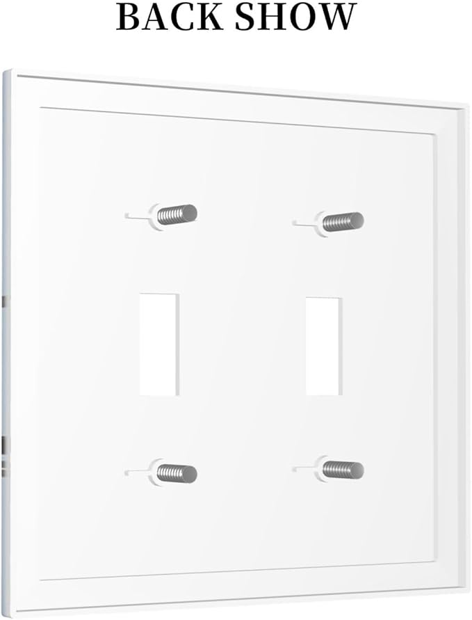 Road Construction Car Truck Hot Air Balloon Decorative Switch Plates 2 Gang Double Toggle Outlet Light Switch Cover Wall Plate Electrical Faceplate for Nursery Kids Room Decor