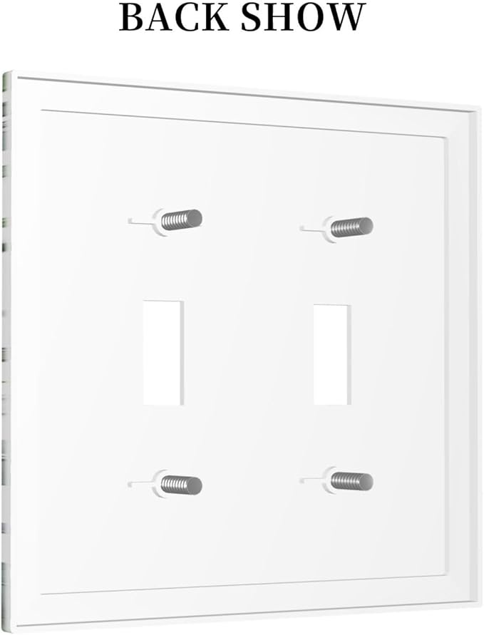 Decorative Switch Plates Sage Plant Red Mushroom Butterfly Wild Flower 2 Gang Double Toggle Outlet Light Switch Cover Wall Plate Electrical Faceplate For Bed Room Kids Room Decor