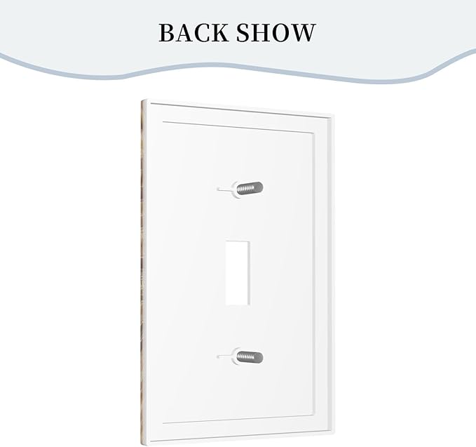 Decorative Switch Plate Covers Vintage Coffee Pot Star Farmhouse Wood Plank 1 Gang Wall Plate Single Toggle Light Switch Cover Plate Jumbo Electrical Switchplate Receptacle Faceplate