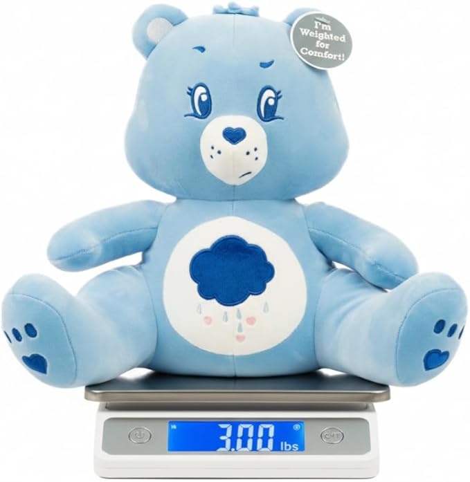 Franco Calm Care Bears Grumpy Bear Bedding Super Soft Calming 3Lb Weighted Cuddle Pillow Buddy, Comfort Pillow, (Officially Licensed Product)