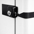 Child Proof Fridge Lock with Keys – Child Safety Refrigerator Cabinet Lock (1 Pack, Black)
