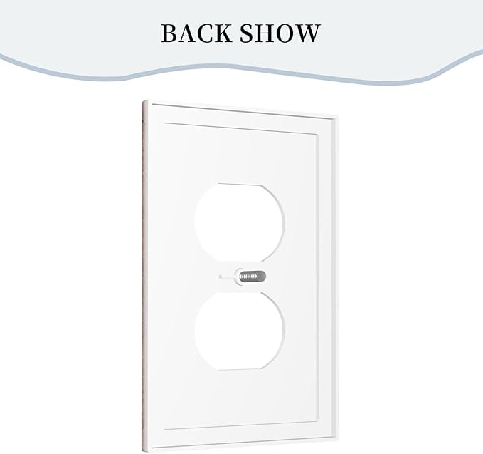 Decorative Outlet Covers with Wood Texture Rustic Vertical Planks Brown Design 1 Gang Duplex Light Switch Cover Plate Unique Wall Plates Switchplate Cover Vintage Aesthetic Kitchen/Bedroom