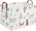 FXOLCSHE Rectangular Animals Basket,Waterproof Storage Bin for Bedroom,Nursery Hamper,Storage Bin for Boys Room Decor,Gift Basket,Animal Room Decor(Animals)