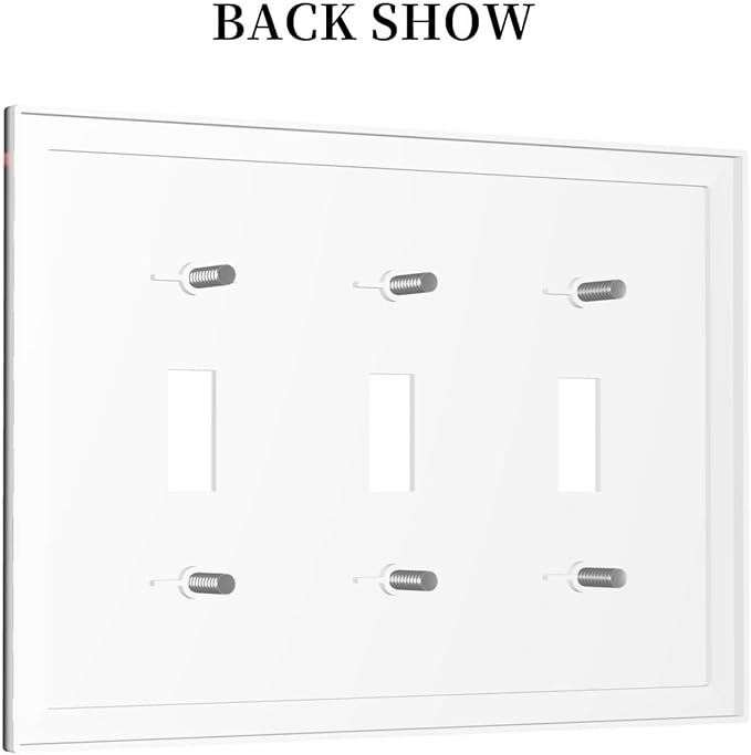 Medieval Fantasy Castle Magic Academy Decorative Switch Plates 3 Gang Wall Plate Triple Toggle Light Switch Cover Faceplate Electrical Wall Panels for Kids Room Bedroom Decor