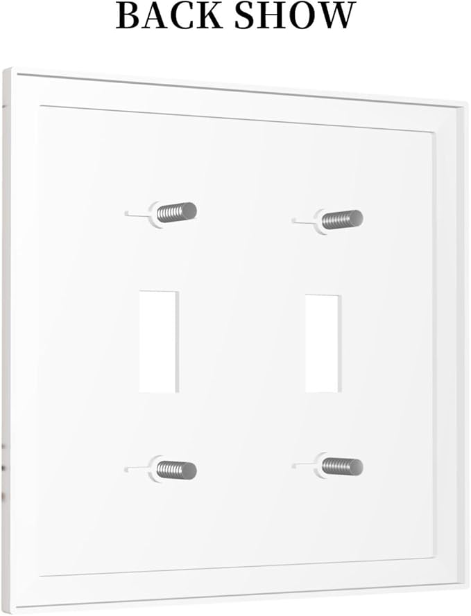 Decorative Light Switch Plate Covers Mid Century Gold Sun Minimalist Arch Line Castle 2 Gang Wall Plate Double Toggle Switch Cover Plate Electric Dual Device Electrical Faceplate