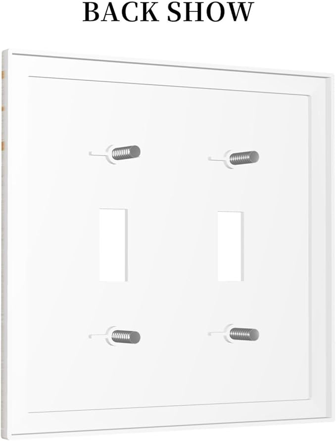 Mid Century Gold Sun Abstract Arch Boho Moon Double Toggle Light Switch Covers Decorative Unique 2 Gang Wall Plate Dual Electrical Faceplate Switchplate for Kitchen Bedroom Living Room Decor