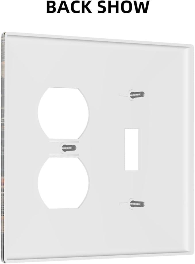 Outlet Covers Vintage Mushroom Floral 1 Toggle 1 Duplex Switch Plate Covers Electrical Light Switch Cover Plate Decorative Wall Plate Socket Cover for Bedroom Kids room Decor