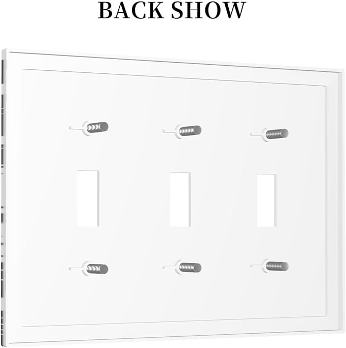 Funny Black Cat Inspirational Quotes Patterns Decorative Switch Plates 3 Gang Wall Plate Triple Toggle Light Switch Cover Faceplate Electrical Wall Panels for Kids Room Nursery Decor