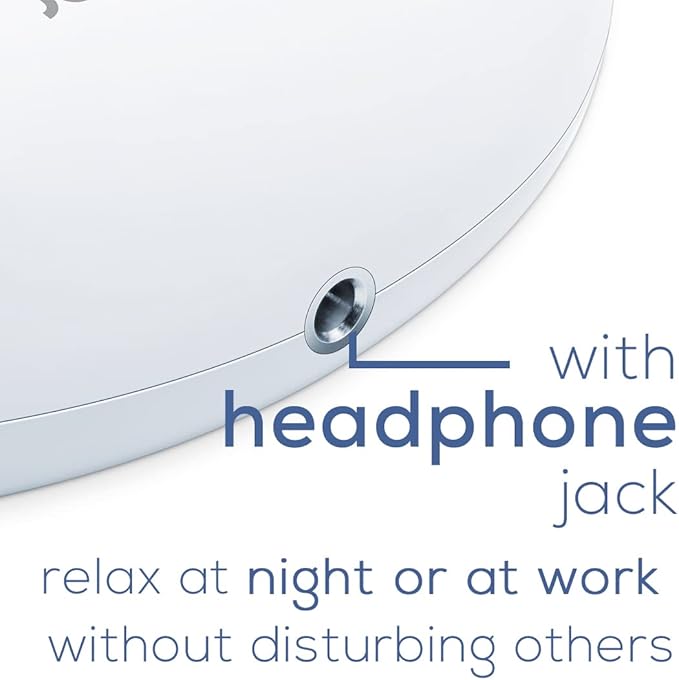 Beurer White Noise Machine with 4 Soothing Sounds | Sound Machine with Auto Shut-Off Sleep Timer | Portable White Noise Machine for Adults, Kids & Babies | Dreamsound Sleep Machine, SL15