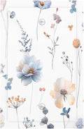 Wildflowers Plant Leaves Floral Berry Light Switch Cover Plate 1 Gang No Device Blank Electrical Wall Plates Faceplate Decorative Switch Plate for Bed Room Living Room Decor