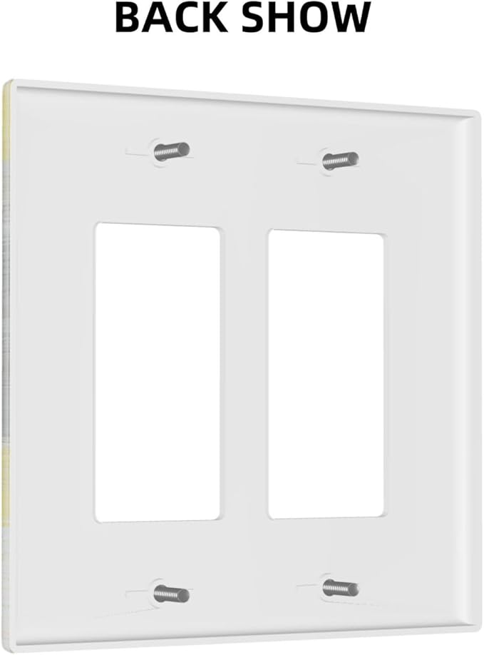 Outlet Covers Retro Modern Gray Yellow Ombre Abstract Art 1 Gang Duplex Light Switch Cover Plate Decorative Wall Plates Electrical Switchplate Receptacle for Bathroom Bedroom Decor（2 Pack）