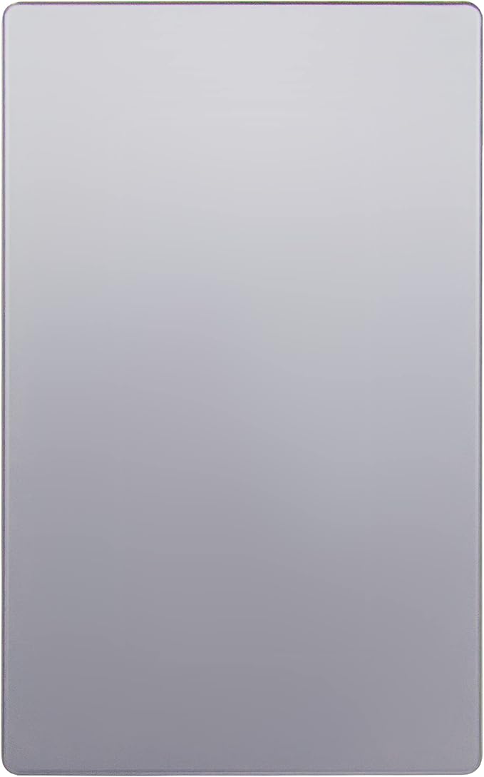 ENERLITES Screwless Blank Wall Plate, Child Safe Blank Device Outlet Cover, Standard Size, 1-Gang 4.68" x 2.93", Polycarbonate Thermoplastic, UL Listed, SI8801-SV, Silver