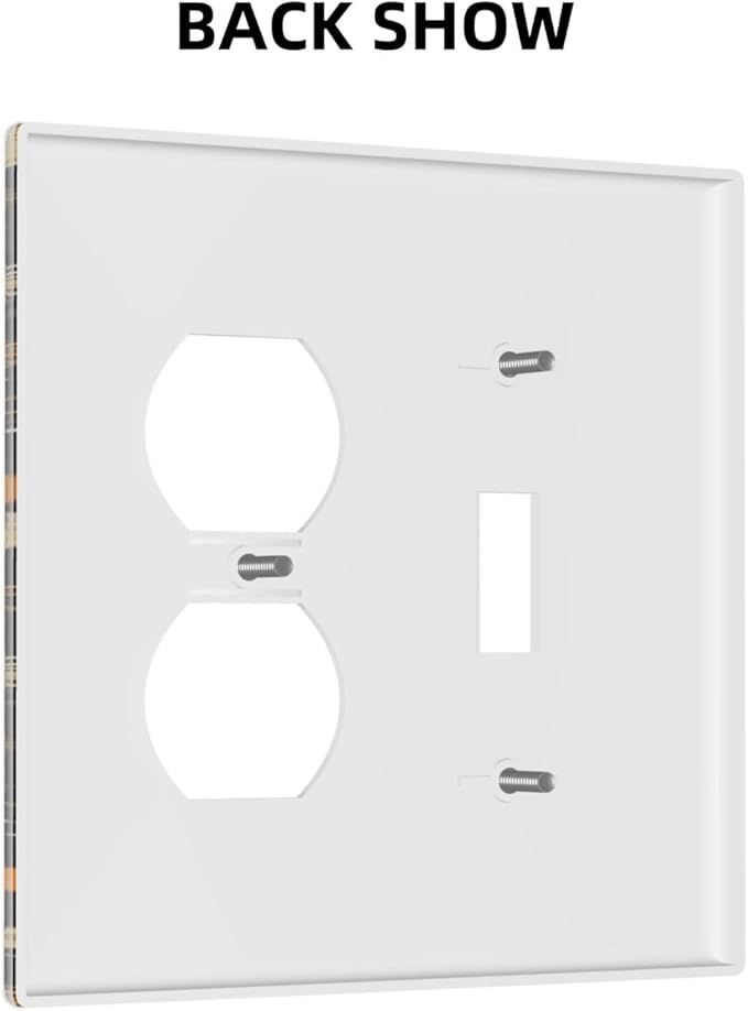 Decorative Outlet Covers Boho Burning Sun Moon Hippie Retro Bohemian Gypsy 2 Gang Wall Plate Double Duplex Light Switch Cover Switch Plate Covers Faceplate for Bedroom Decor