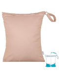 babygoal Wet Bag for Swimsuits, Waterproof Bag for Travel, Food Storage, Stroller, Daycare, Baby Diapers, Yoga, Beach, Pool, Wet Clothes-Light Pink