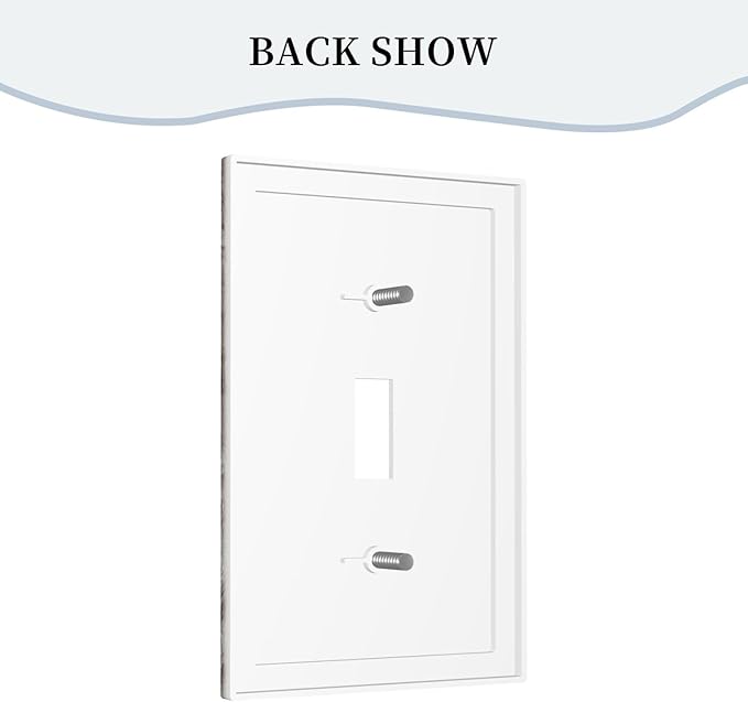 Light Switch Cover Plate Rustic Wood Grey Brown Vintage Wooden Plank 1 Gang Single Toggle Decorative Switch Plates Wall Plates Electrical Faceplate Socket Covers for Farmhouse Home Decor
