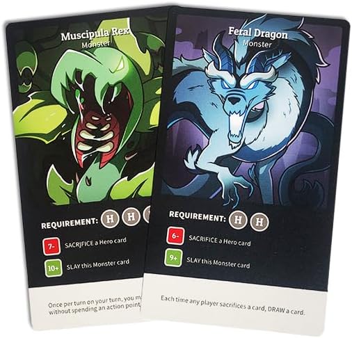 Unstable Games - Here to Slay Warriors & Druids Expansion Pack - Designed to be Added to Your Here to Slay Base Game - Great for Family Game Night