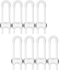 Cabinet Locks for Babies,Child Proof Cabinet Locks,8 Pack U-ShapedBaby Proofing Cabinets,Child Locks for Cabinets and Drawers,Child Safety Cabinet Locks with Adjustable(White)