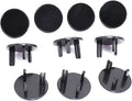 Firm Fixing, Safer for Kids, 3 Hole Outlet Cover with ABS Material, Protects Against Dust and (Black) baby proofing outlet cover outlet covers black