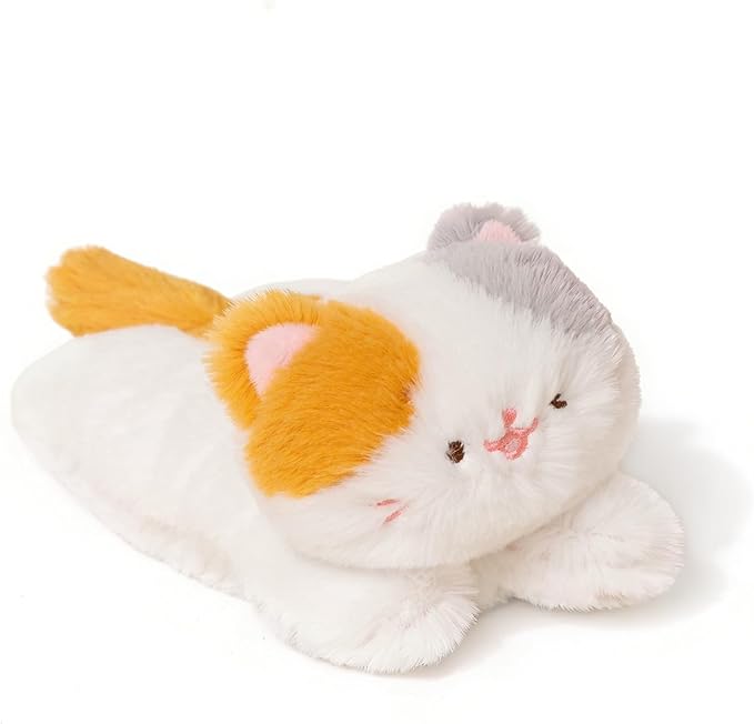 PEACH CAT Calico Cat Stuffed Animal Cute Kitten Plushies Small Plush Toys Gifts for Kids