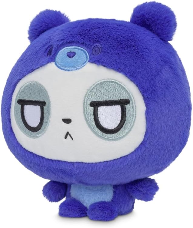 TeeTurtle Cloudheads Muffin the Panda Plush - 5-Inch Blueberry Cake Scented Teddy Berries Stuffed Animal with Embroidered Details - Soft Cuddly Plush Toys for Kids, Teens, and Adults