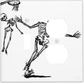 Wallplates Skeleton Basketball Funny Skull Stick Figure 1 Toggle 1 Duplex Switch Plate Electrical Gfci Faceplate Decorative Light Switch Covers For Home Office Decor