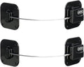Child Safety Cabinet Locks, Fridge Lock with Combination, Closet Locks,Cabinet Lock(Black 2Pcs)