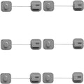 Refrigerator Lock, Combination Lock for Refrigerator Cabinets, Drawers, Heavy Duty Fridge Lock, Easy Install No Keys Needed (Grey-6Pack)