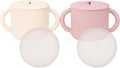 WeeSprout Snack Containers, Food Grade Silicone Cups, Spill-Proof Tops For Toddlers and Babies, Premium Hard Plastic Travel Lids, Dishwasher Safe, Set of 2 Snack Catchers