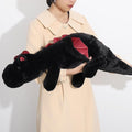 Weighted Dragon Stuffed Animal 10Lbs 43.3" Soft and Sturdy Weighted Stuffed Animals for Adults and Kids, Large Black Dragon Plush