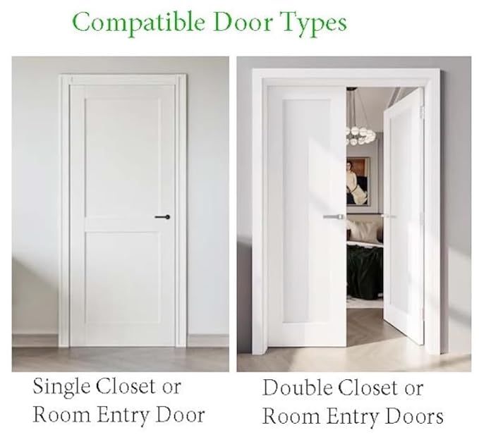 Safety Innovations Child Proof Deluxe Door Top Lock for 1 3/8 inch Thick Interior Doors, (1-Pack)