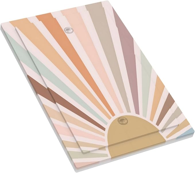 Boho Sun Rainbow Retro Aesthetic Abstract Art Sunrise Sunset Light Switch Cover Plate 1 Gang No Device Blank Electrical Wall Plates Faceplate Decorative Switch Plate Covers for Kids Room Bedroom Decor