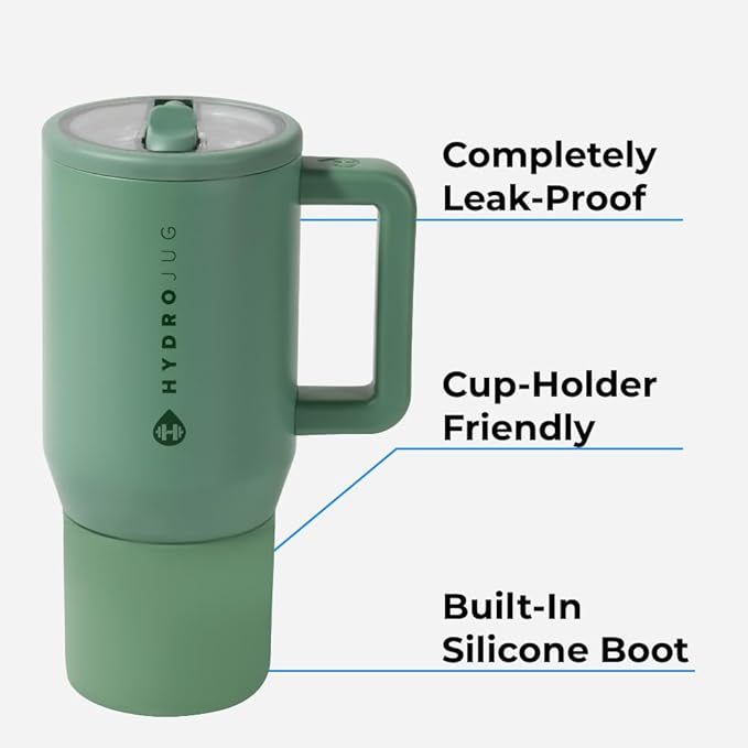 HydroJug Kids - 20 oz Insulated Kids Water Bottle with Flip Straw & Handle | Leak-Proof & Durable | Perfect for School, Sports, Lunch, Travel & Camp, Black Leopard