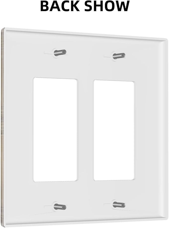 Decorative Art Light Switch Covers Birds on Branches 2 Gang Dual Rocker Outlet Switch plate Faceplate GFCI for Home Decor