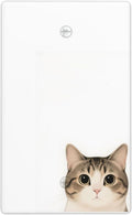 Cat No Device Blank Wall Plate Decorative 1 Gang Light Switch Covers Electrical Switchplate Home Decorate Faceplat for Bathroom Bedroom Kitchen Room 4.5 x 2.76 Inch