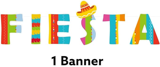 Cinco de Mayo Fiesta Party Supplies – Serves 30 Guests, Includes 9" Dinner Plates, 7" Dessert Plates, 12 oz Cups, 3-Ply Napkins, Mexican Fiesta Theme Party Decorations & Tableware by Oojami