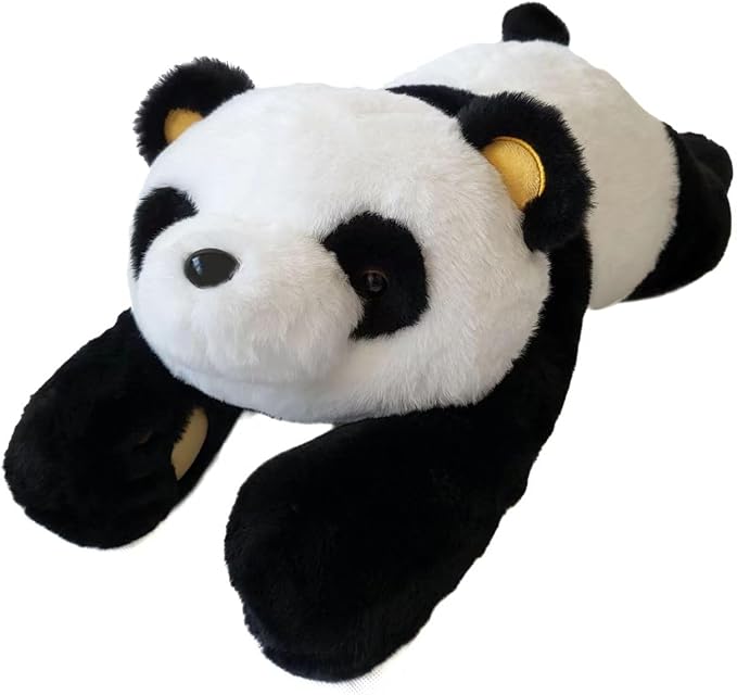 FoxVilla 4lbs Panda Weighted Stuffed Animals, 24 inch Weighted Plush Stuffed Animals for Adults, Cute Soft Weighted Plush Throw Animal Pillow Toy, Birthday Gifts for Adults Kids