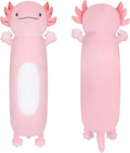 Dalmao 22" Giant Pink Axolotl Stuffed Animal, Cute Soft Long Axolotl Plush Large Body Pillow Big Squishy Plushies Toy, Gift for Kids, Boys, Birthdays
