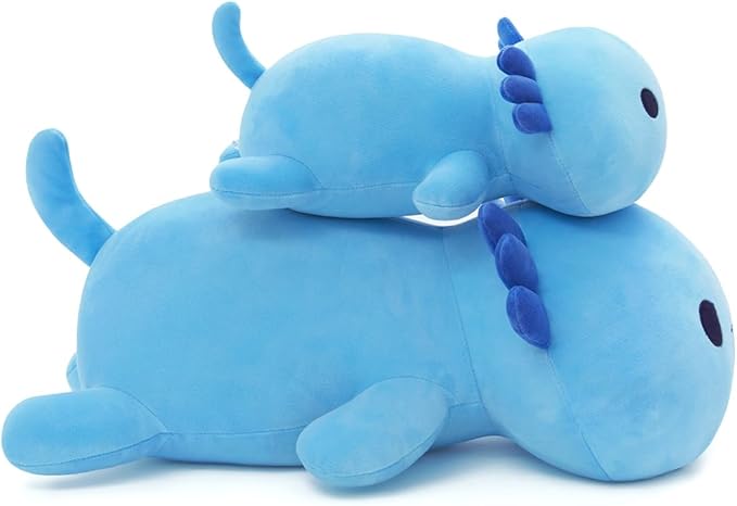 Axolotl Plush Toy, Cute Blue Axolotl Plush Pillow for Kids, 20’’ Kawaii Stuffed Animal Salamander Soft Plushies for Girls Girlfriend