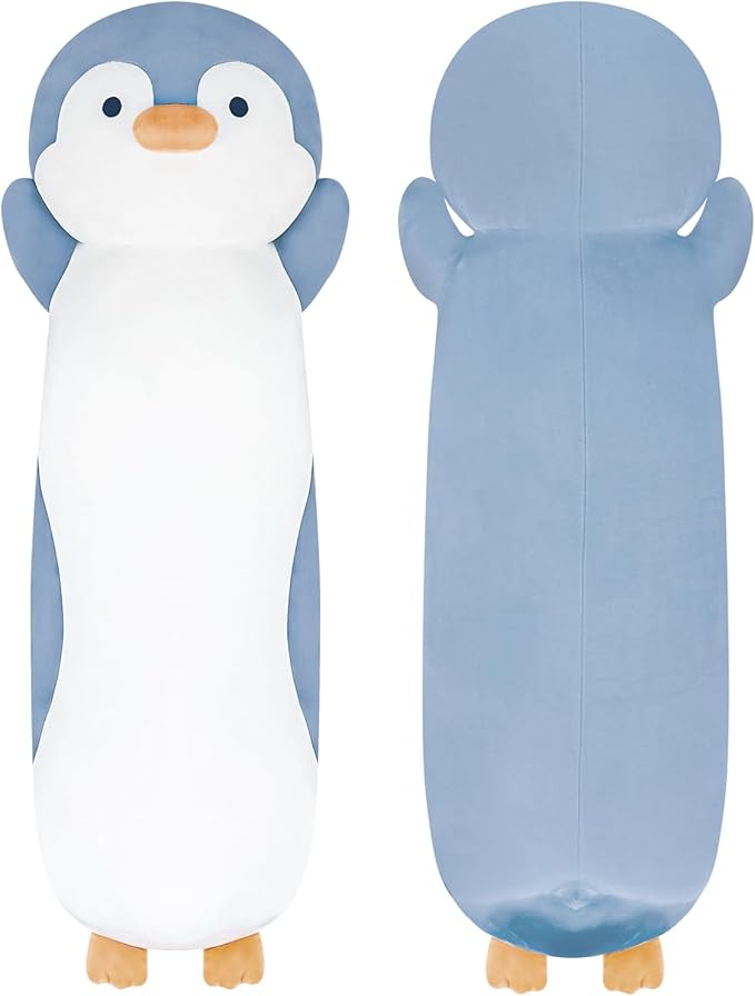 Dalmao 44 inch Giant Penguin Stuffed Long Body Pillow, Penguin Stuffed Animal, Jumbo Soft Plush Toy Plushies Cuddle Gift for Kids Boys Girls Birthday