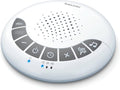 Beurer White Noise Machine with 4 Soothing Sounds | Sound Machine with Auto Shut-Off Sleep Timer | Portable White Noise Machine for Adults, Kids & Babies | Dreamsound Sleep Machine, SL15