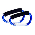 Stroller Hooks by Baby,Large Stroller Hooks for Mommy, 2 pcs Carabiner Stroller Hook Organizer for Hanging Purses, Diaper Bag, Shopping Bags. (Royal Blue)