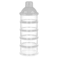 Accmor Formula Dispenser On The Go, 5 Compartments Stackable Formula Container for Travel, Baby Milk Powder Kids Snack Container, BPA Free