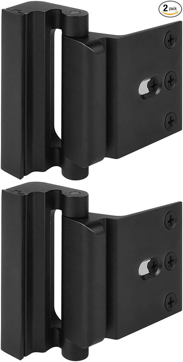 Home Security Door Lock Child Proof Door Reinforcement Lock for Kids Safety Withstand 800lbs Metal Door Lock Security Front Child Safety Door Latch Lock Top High Security Door Locks for Interior Lock