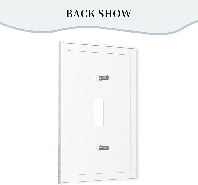 Light Switch Cover Plate Minimalist Floral Boho Botanical Wildflowers 1 Gang Single Toggle Decorative Switch Plates Wall Plates Electrical Faceplate for Bathroom Bedroom Decor