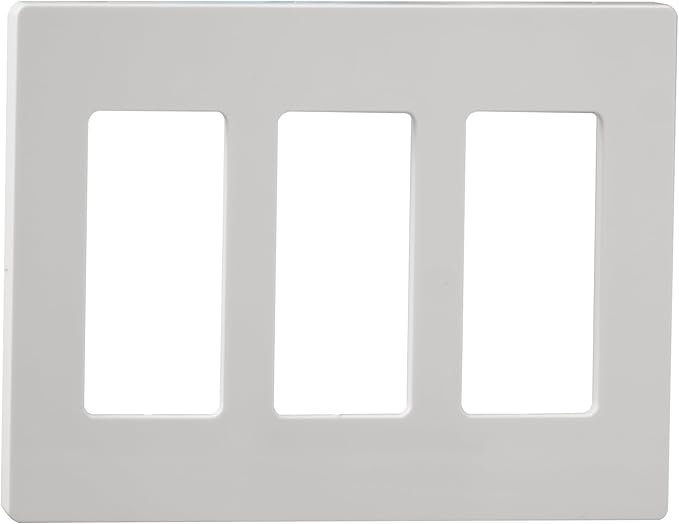 Wall Plates Screwless Design Outlet Covers UL Listed Safe Switch Plates Smooth Touch Wall Plate Covers Modern Look Decor Outlet Cover Plates Pack of 1 White