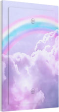 Rainbow in the Clouds Single Blank Wall Plates Decorative Pink No Device Faceplate Purple Cloud Light Switch Cover Art Panel Cute Dimmer for Bedroom Kidroom Nursery Decor