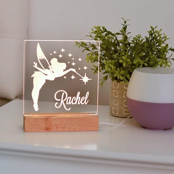 Fairy Night Light, Night Light, Kids Bedroom, Nursery Night Light, Personalized Night Light, Custom Name Night Light, Childs Playroom, Gift for Kids