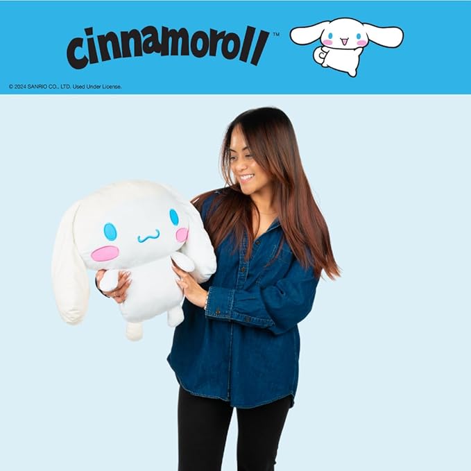 Cinnamoroll Bedding Super Soft Cozy Decorative Cuddle Pillow, (Officially Licensed Product) By Franco Collectibles